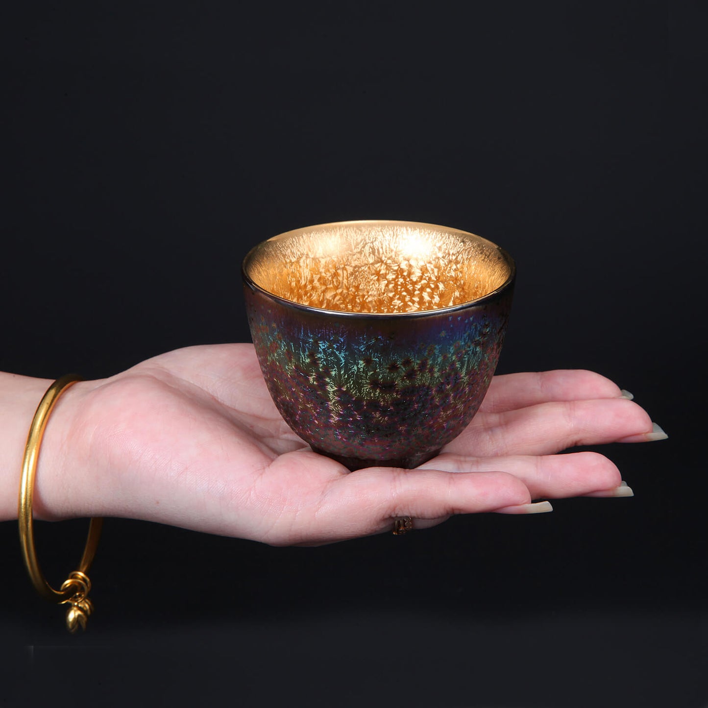 Winter Mountain 24k Gold-lined Teacup