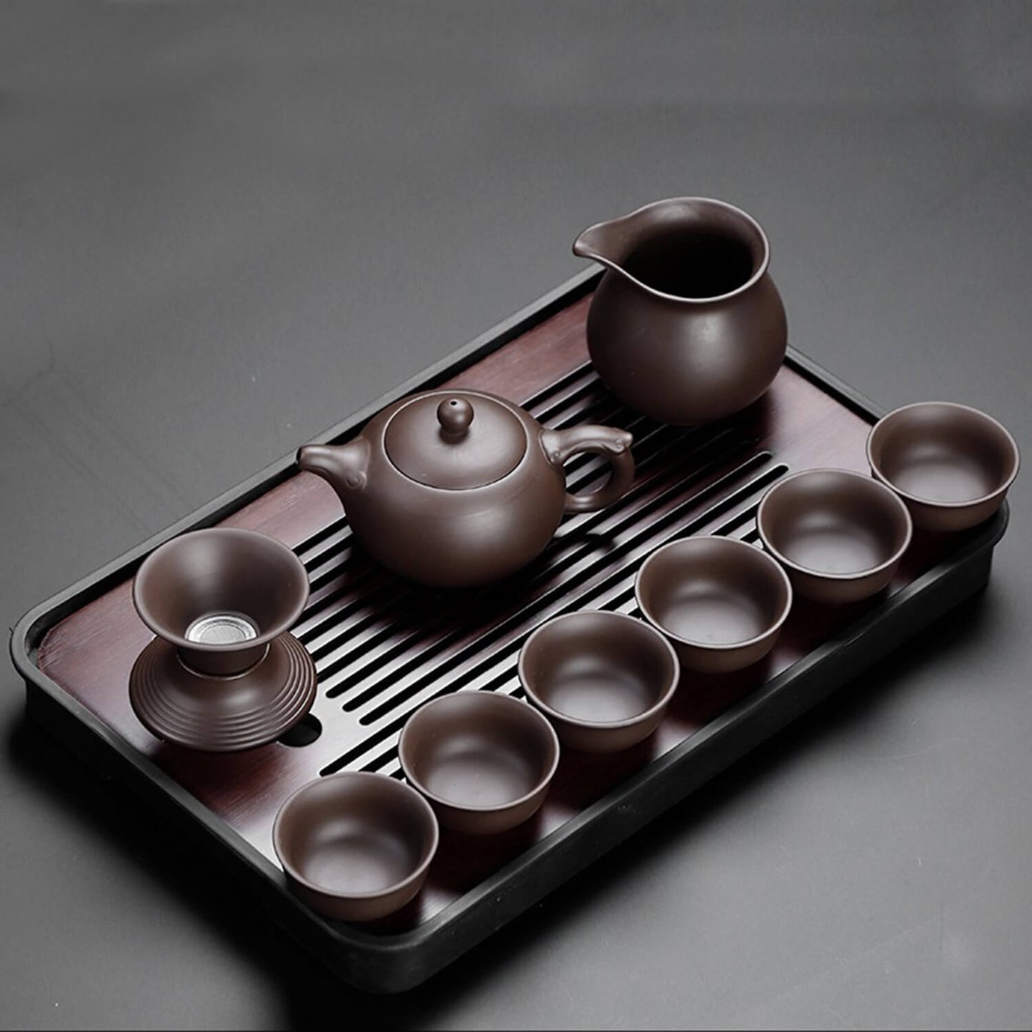 NEW! Elegant Simplicity: The Yixing Purple Clay Tea Set