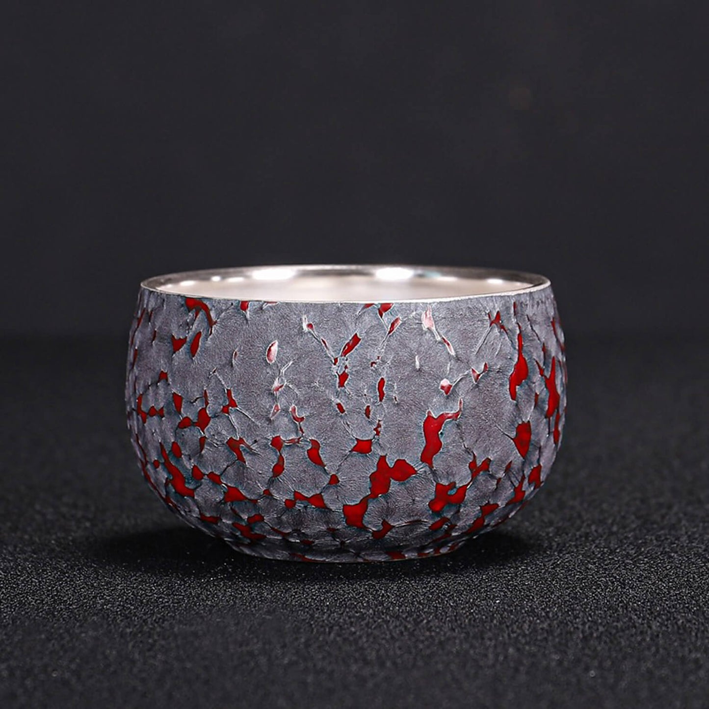 Autumn Stream Silver-lined Porcelain Cup