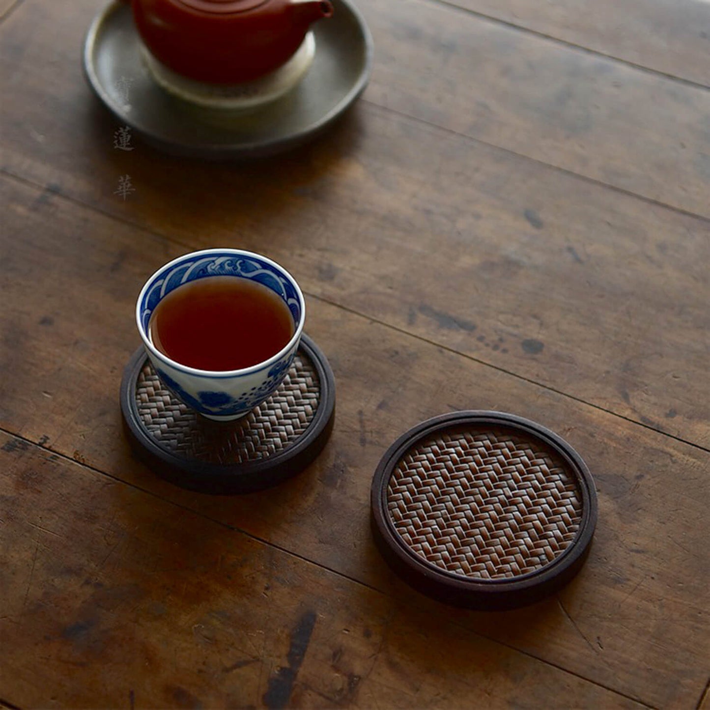 Eco-Friendly  Hand-Woven Bamboo Coaster