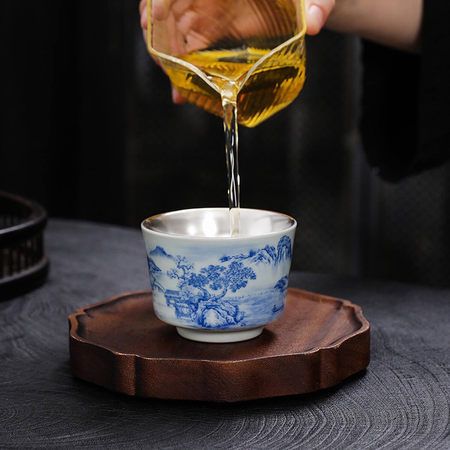 NEW! Perfect Tea: Jingdezhen Porcelain & Silver Cup