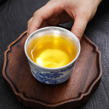 NEW! Perfect Tea: Jingdezhen Porcelain & Silver Cup