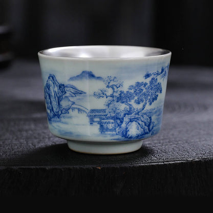 NEW! Perfect Tea: Jingdezhen Porcelain & Silver Cup