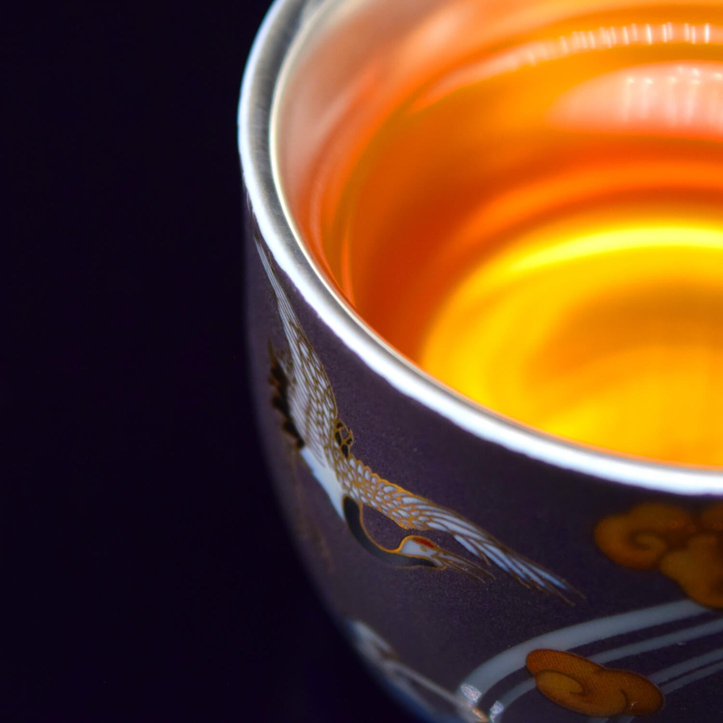 Imperial Crane Silver-Lined Teacup