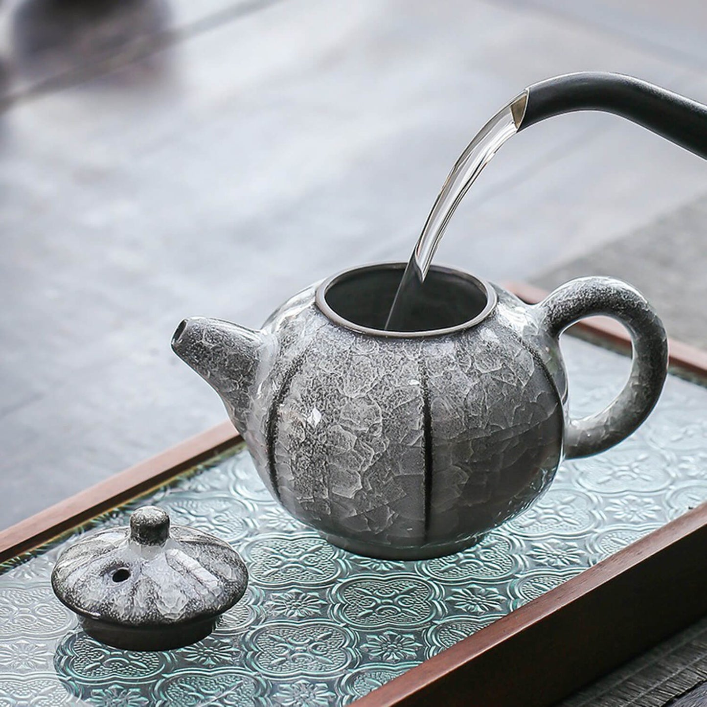 NEW! The Exquisite Crackled Glaze Tea Set