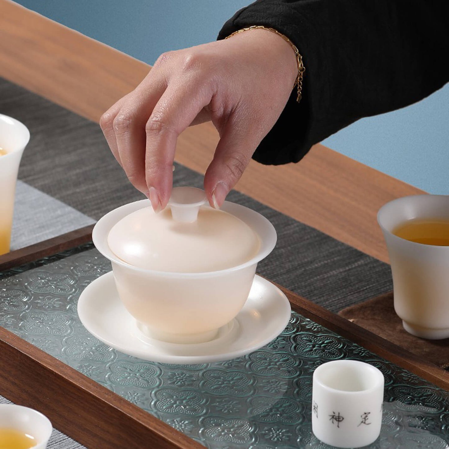 New! Ultra-Thin Dehua White Porcelain Tea Set