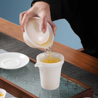 New! Ultra-Thin Dehua White Porcelain Tea Set