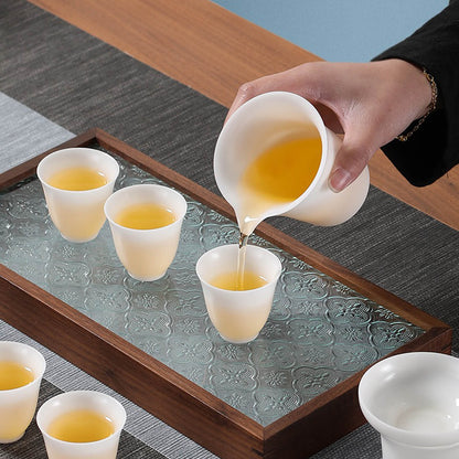 New! Ultra-Thin Dehua White Porcelain Tea Set