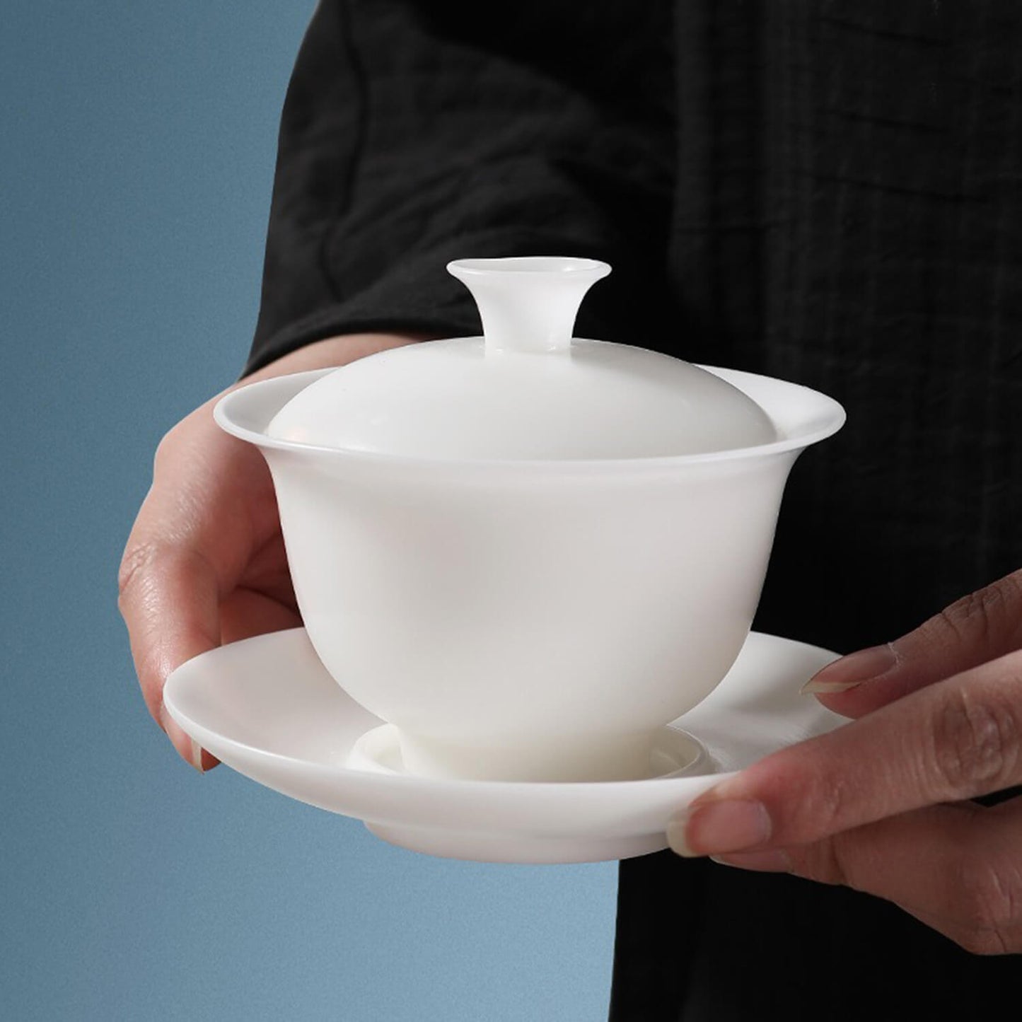 New! Ultra-Thin Dehua White Porcelain Tea Set