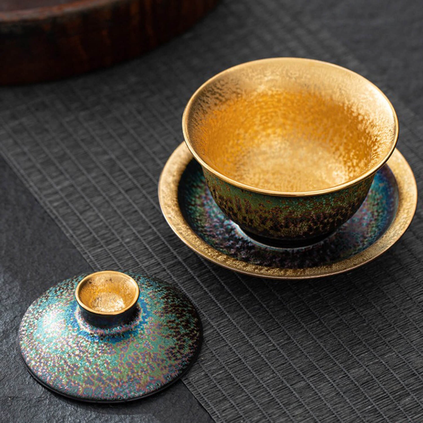 Winter Mountain 24K Gold-Lined Tea Set