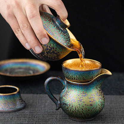 Winter Mountain 24K Gold-Lined Tea Set