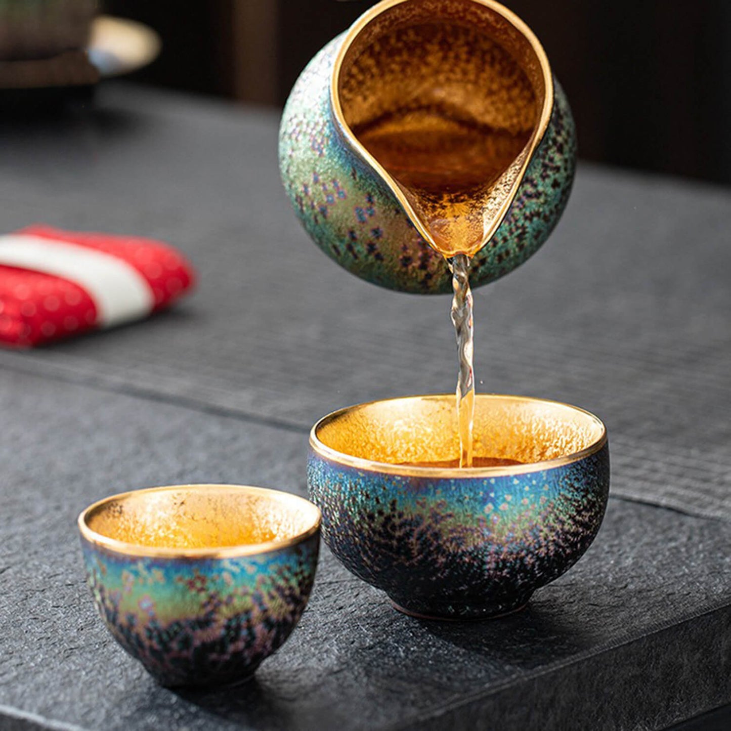 Winter Mountain 24K Gold-Lined Tea Set