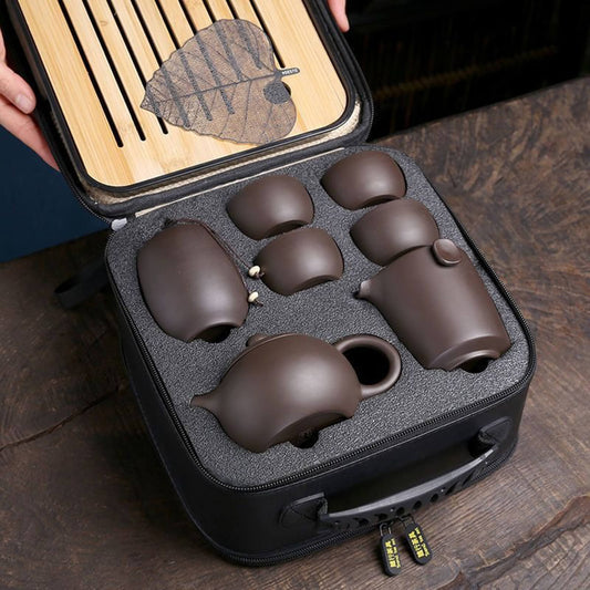 NEW! Yixing Clay Travel Tea Set